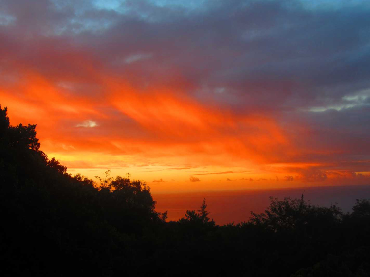 Coucher de soleil tropical